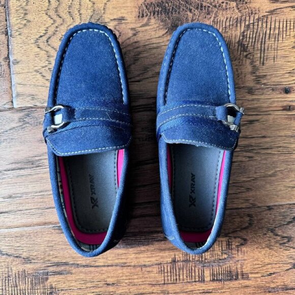 NWOB! XRAY Boy’s Stylish Navy Loafers - Size 12 - Picture 1 of 6
